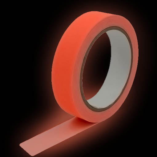 Orange Gaffer Tape Black Light UV Reactive Tape for Glow in the Dark P –  Seerootoys