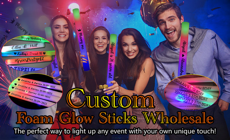 custom led foam glow sticks