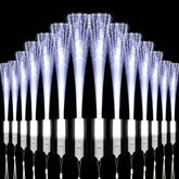 White Fiber Optic Wands Glow Sticks Party LED Light up Sticks with 3 Modes for Wedding, Concert, Parties