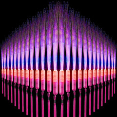 Pink LED Fiber Optic Stick 3 Modes Glow in The Dark Flashing Sparklers Glow Wands for Birthday Wedding Bridal