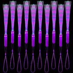 Purple Glow Flashing Wands Fiber Optic Wands LED Flashing Sticks Fiber Wands for Parties Weddings Party Favor