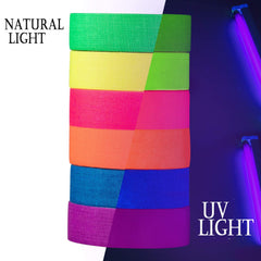 Pink Reflective Tape Glow In The Dark Tape Luminous Tape For Glow In The Dark Party 5 Pcs/Set