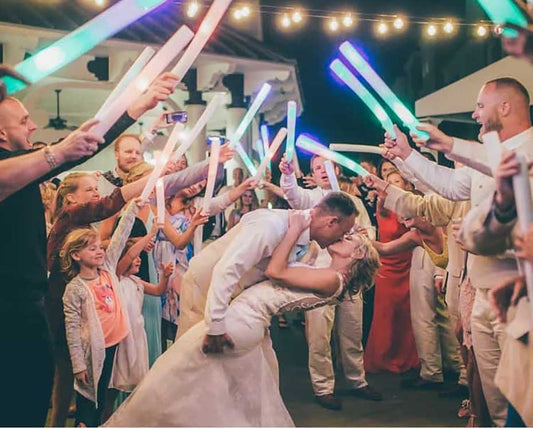 glow sticks wedding