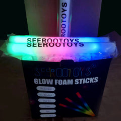 Seerootoys 56 stuks Foam Light Sticks Foam Glow Sticks Bulk Glow In The Dark Feestartikelen Voor Bruiloft, Concert, Feest, Sportevenementen, Viering