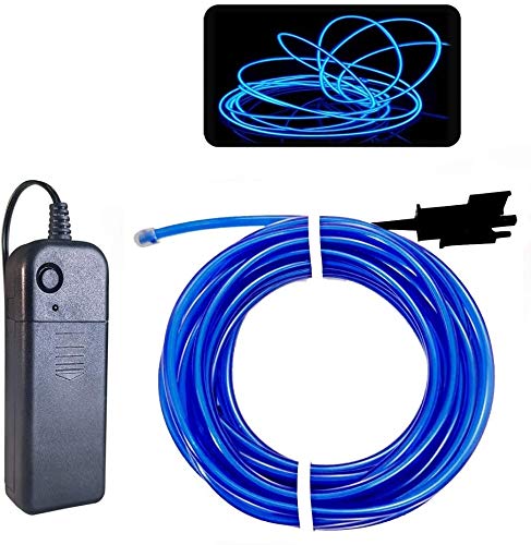 Blue Rope Lights Noise Reduction EL Wire LED Rope Light Wire 9.8ft/3m ...