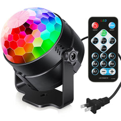 7 Modes Disco Ball Strobe Lamp Stage Light Sound Activated Party Lights with Remote Control Dj Lighting for Dance Parties