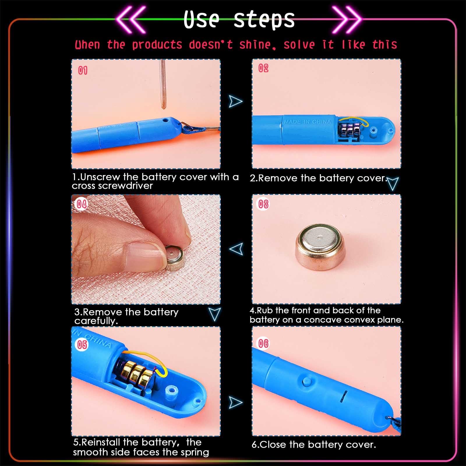 Blue LED Light Up Wands Wedding Fiber Optic Wands Bulk Glow Flashing W ...