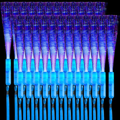 Blue LED Light Up Wands Wedding Fiber Optic Wands Bulk Glow Flashing Wands for Party Favors