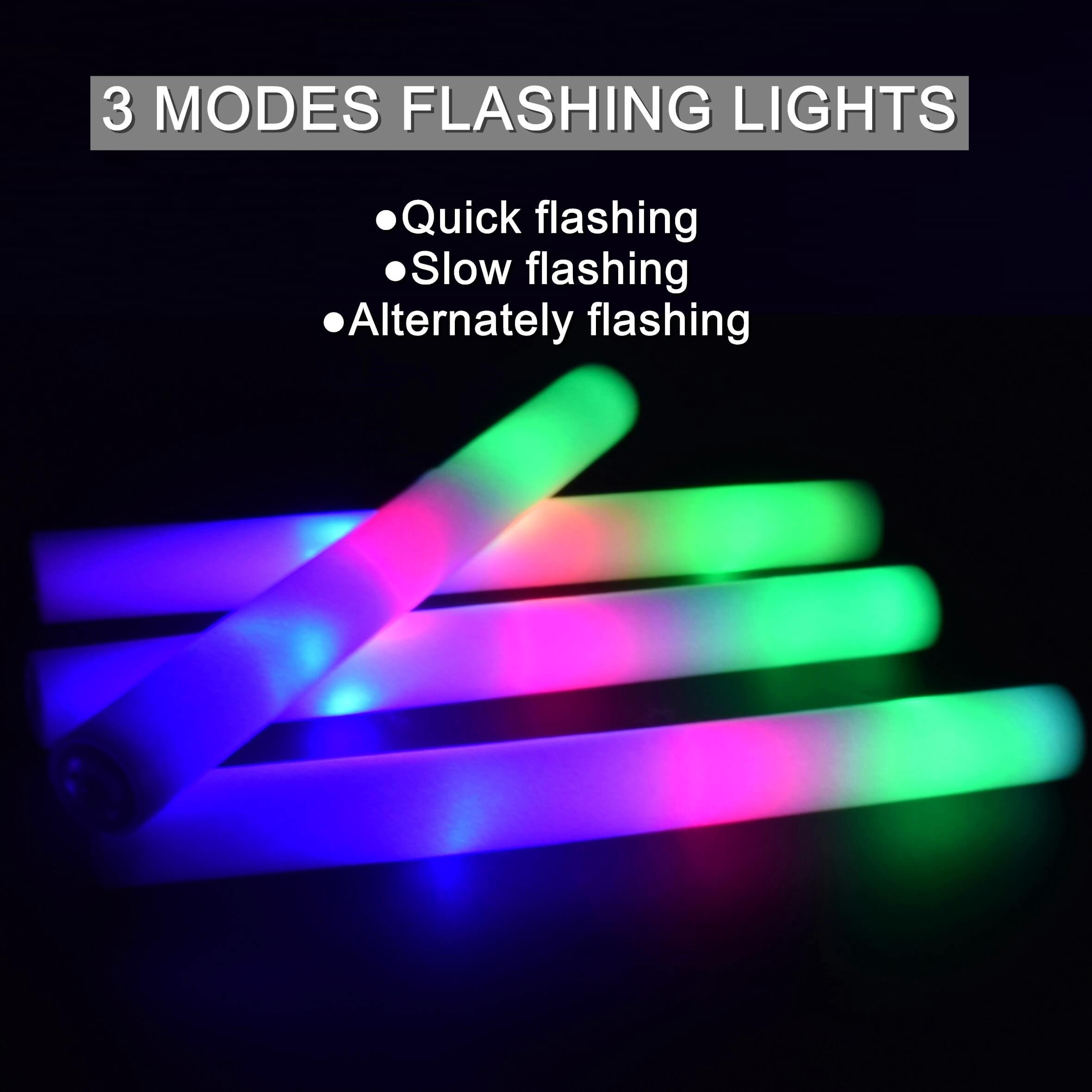 Neon Glow Foam Sticks Bulk, Rave Foam Glow Tubes For Occasions, Wedding ...